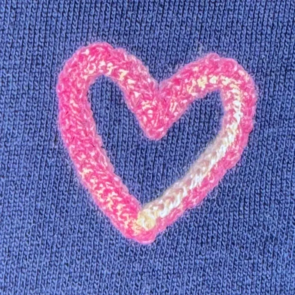 NWT Lilly Pulitzer Rami Long Sleeve Shirt– Navy Wild Heart Chenille Large💗 - Picture 6 of 13